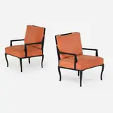 Pair of lounge chairs by Tommi Parzinger, Parzinger Originals, sold Sep 2018