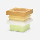Rosa giallo e bianco occasional table by Ettore Sottsass, 1988, burl veneer, lacquered wood, sold Jan 2024