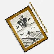 Modern Times by R. M. Fischer, 1992, etching with aquatint, artist-made metal and brass frame with brass mat, sold Jan 2024