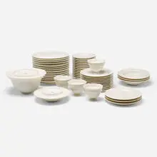 Borek Sipek, Guermantes tableware, 1991, glazed porcelain