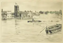 Thames view by Walter Greaves, sold Oct 2015