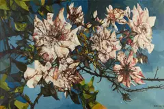 Wild roses by Bryan Kneale Ra, sold Oct 2015