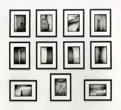 Totes Haus u r Rheydt by Gregor Schneider, 1999, 11 Schwarz-Weiß-Fotografien, jeweils im Künstler­rahmen, sold Jul 2020