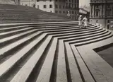 Paul Wolff, Rom, Treppe vor St. Maria Maggiore, 1934, Vintage. Silbergelatineabzug