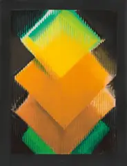 September by Heinz Mack, 1990, Farbserigrafie auf Papier, sold Dec 2017