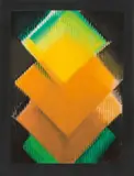 Heinz Mack, September, 1990, Farbserigrafie auf Papier