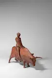 Waldemar Otto, Großer Bulle mit Europa (Bulle III), 1995, Bronze mit rotbrauner Patina