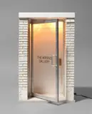 Maurizio Cattelan, The Wrong Gallery, 2005, Original-Kartonbox mit einer Miniaturtür aus Holz, Kupfer, Stahl, Aluminium, Kunstharz, Plastik und Glas, typografisch bedruckt, und einer 19-seitigen Zeitschrift mit Informationen zur Edition
