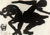 Ohne Titel by Rainer Fetting, 1982, Tusche und schwarze Kreide auf Fabriano-Velin, sold Nov 2015