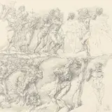 Werner Tübke, Studie zum Bauernkriegspanorama in Bad Frankenhausen, 1978, Bleistift auf Papier