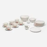 Òscar Tusquets, Victoria tableware, 1990-91, glazed porcelain