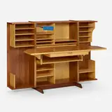 Leif Elvestad, Secretary, c. 1955, rosewood, birch, enameled steel