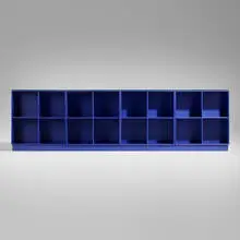 Peter J. Lassen, Custom bookcase for Tiina the Store, c. 2000, lacquered wood, glass