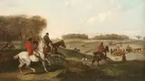 Hunting scene by Charles Waller Shayer, oil on canvas, offered May 2015