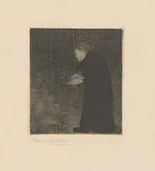 Blinde Frau im Walde by Paula Modersohn-Becker, Um 1900, Radierung auf Velin, sold Jun 2017
