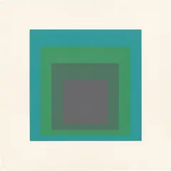 Josef Albers, O-G, 1967, Farbserigrafie auf leichtem Karton
