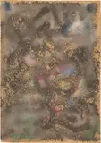 Etude in brown by Mark Tobey, 1962, Aquarell und Kohle auf Papier, sold Apr 2025
