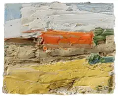 Klaus Fußmann, Landschaft mit rotem Haus, 2008, Öl auf Leinwand