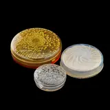 "Tokio," "Le Lys" for D'Orsay, and "Quatre Flacons" for Houbigant boxes by René Lalique, France, sold Sep 2018