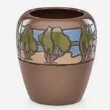Fine large vase by Fannie Levine for Saturday Evening Girls, sold Sep 2018
