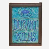 Business sign (Framed) by Leon Volkmar for Durant Kilns, sold Sep 2018