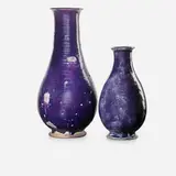 Two aubergine vases by Leon Volkmar for Durant Kilns, sold Sep 2018