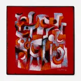 Joseph Trippetti, Untitled, c. 1955, enamel on metal