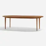 Dining table by J.O. Carlssons Möbelindustri, c. 1960, teak, sold Jan 2024