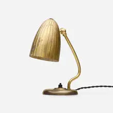 Table lamp/wall lamp, model 15470 by Harald Notini, c. 1945, brass, sold Jan 2024