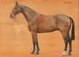 Herald by F. M. Hollams, oil on panel, sold May 2015