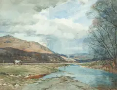 Tom Scott Rsa, Gala by Whitelea, watercolour