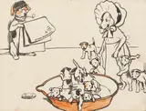 Rba Cecil Charles Windsor Aldin, The Order of the Bath, pen and ink