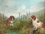 Study of two terriers by George Armfield, oil on canvas, offered May 2015