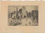 Sonnenaufgang by Lyonel Feininger, 1911, Radierung auf Bütten, sold Mar 2024