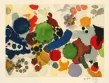 Ernst Wilhelm Nay, Farbaquatinta 1957–4, 1957, Farbaquatinta auf Rives-Velin