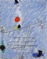 Kleiner Kosmos by Max Ackermann, 1954, Pastell auf Bütten, sold Nov 2011