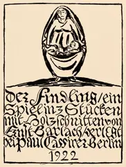 Der Findling by Ernst Barlach, 1922, Original-Kartonkassette mit 20 Holzschnitten, jeweils auf Japan, und Buch mit 20 Holzschnitten, jeweils auf JW-Zanders-B, sold Nov 2011