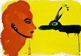 Rainer Fetting, Ohne Titel, 1983, Gouache auf Fabriano-Velin