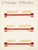 Franz Erhard Walther, Werkzeichnung, 1971, Aquarell und Bleistift auf Papier (beidseitig)