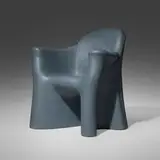 Dalila 3 armchair by Gaetano Pesce, 1980, molded polyurethane with epoxy resin, sold Dec 2023