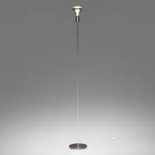 Otl Aicher, Unikat floor lamp, c. 1958, anodized aluminum, cast iron