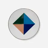 Dish by Ettore Sottsass, 1958, enamel, copper, sold Dec 2023