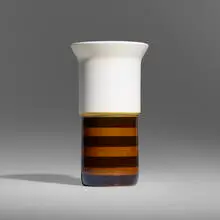Vase by Ettore Sottsass, 1959, glazed ceramic, sold Dec 2023