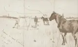 Joseph Crawhall, James and his Critics, watercolour
