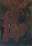 The Holy Family by South American School, oil on zinc, offered Oct 2015
