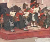 Gösta von Hennigs, The Scots Guard, oil on canvas