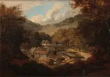 John Dearman, The farm, oil on canvas