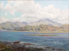 Cruachan from Loch Etive by Duncan MacGregor Whyte, oil on canvas, offered Oct 2015