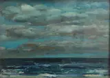 William Crosbie Rsa Rgi, Approaching storm, oil on panel