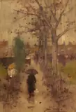 James Watterson Herald, A Rainy Day, watercolour